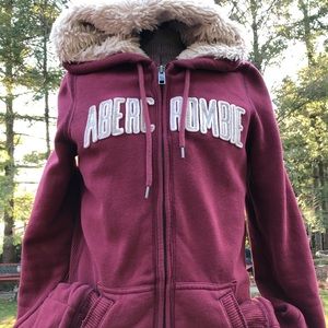 Full zip Abercrombie hoodie for teen or petite
